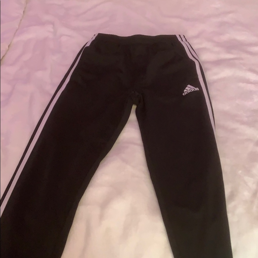 Black Adidas sweatpants